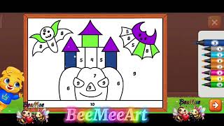 coloring games learning Lucas friends mewarnai gambar dengan angka