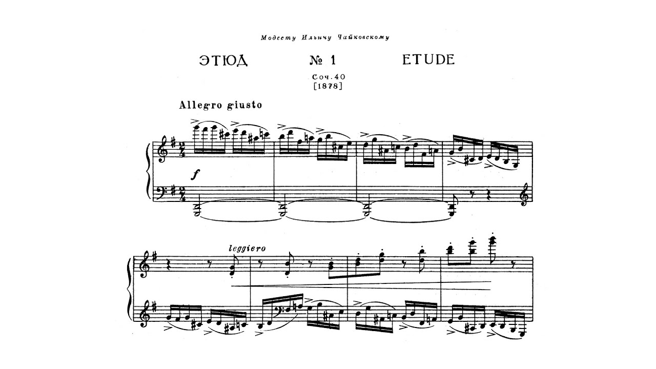 Tchaikovsky: 12 Pieces for Piano, Op. 40 (with Score) - YouTube