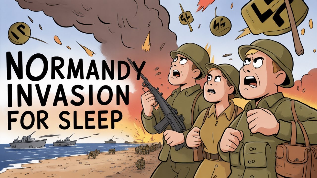 The Boring History For Sleep | The Invasion of Normandy -- The Allied Liberation of Europe