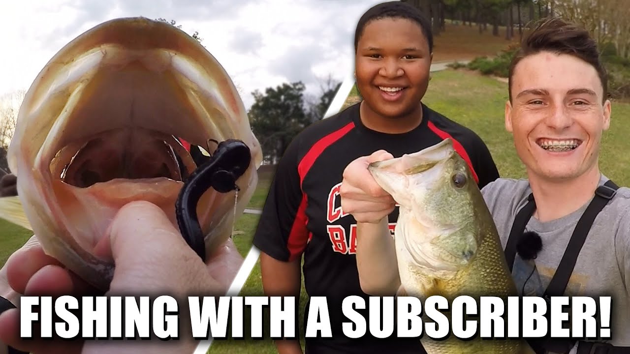 bass fishing videos youtube Bass Fishing with a Subscriber at a Lake! - Vlog (Moon Lake) | DALLMYD