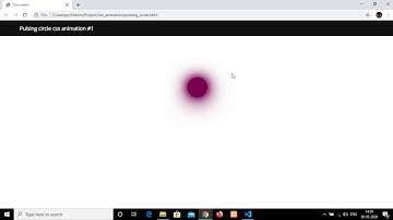 Pulsing circle  CSS Animation Effect #1 | Pure CSS | CSS Animation Tutorial