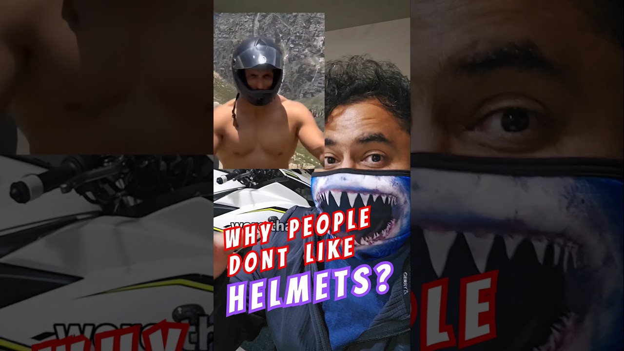 HELMETS are FOR WEAK PEOPLE ?  #motorcycles #funfacts