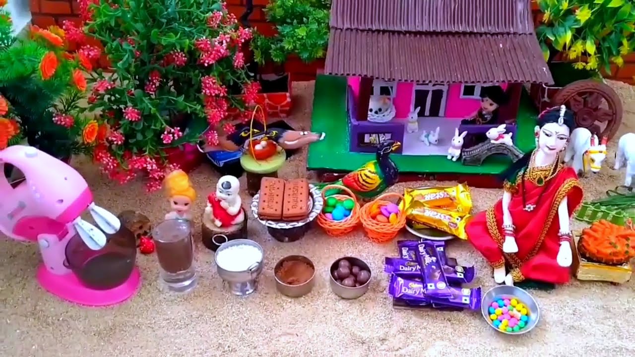 Dairymilk Chocolate milkshake |Miniature cooking chocolate milkshake| Mini food chocolate milkshake