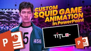 Squid Game Inspired PowerPoint Animation – Customize Your Slide! (Editable File Available)