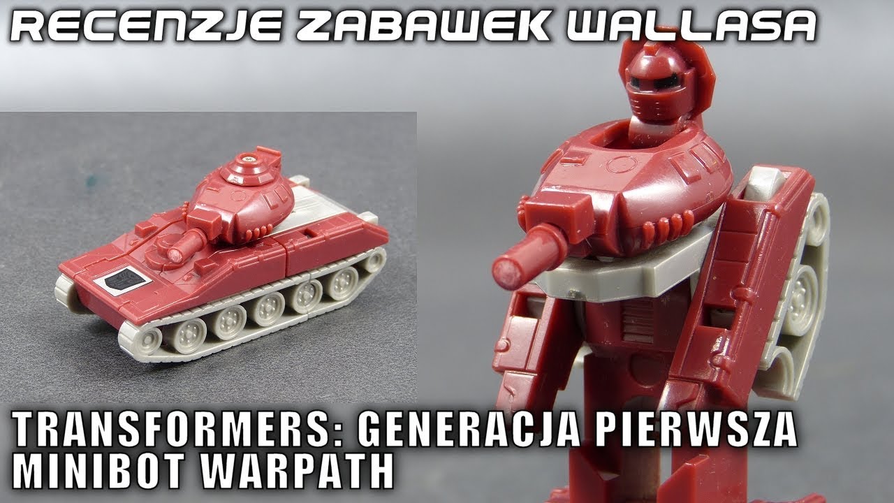 Recenzja zabawki Transformers G1 Warpath YouTube