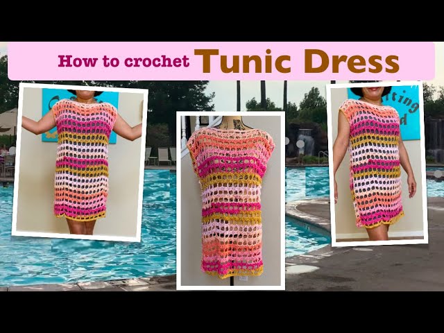 white christmas dresses Crochet Pattern: The Tern Tunic Dress main image 0
