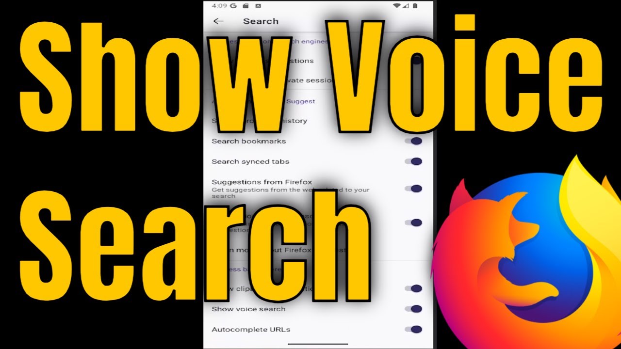 How to Show Voice Search on Firefox Mobile Browser [Guide] - YouTube