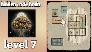 hidden code brain puzzle game  level 7 gameplay