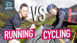 Cyclist Vs Runner: Hill Climb Challenge! | Heather Vs Manon