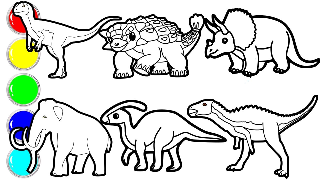 Draw Amazing Dinosaurs & Prehistoric Animals in Just Minutes! Allosaurus, Zalmoxes, Triceratops
