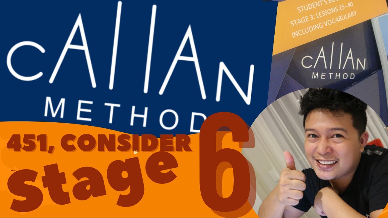 Stage 6, 451, CONSIDER, New Work | Callan Method | Frank in Action