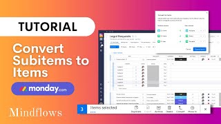 Monday.com Tutorial | Converting Subitems to Items