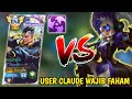 TOP GLOBAL CLAUDE TUTORIAL LANING CLAUDE VS META GOLDLANE FIGHTER! USER CLAUDE WAJIB FAHAM - MLBB