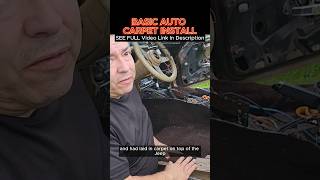 Diy How To Basic Auto And Truck Carpet Install