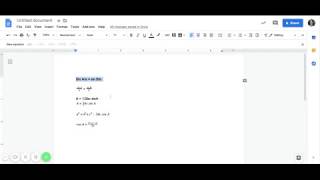 Math Type in Google Docs
