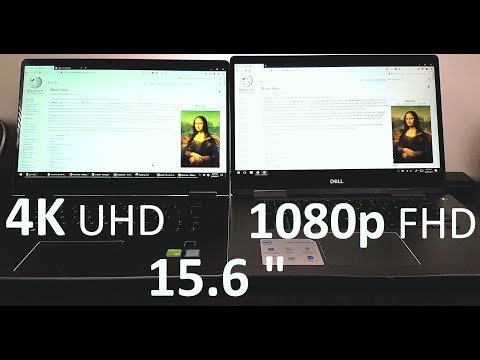 4K vs 1080p Laptop screen (15.6 inch). Can you see the difference?