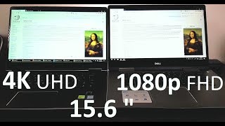 4k laptop is a lenovo yoga 710 15.6" 1080p dell inspiron 7000 same
zoom and camera distance was used. hello, in this video i will comp...