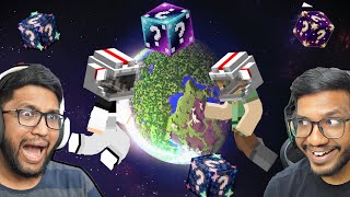 Challenging My Brother In Outer Space Lucky Block PVP Challenge Minecraft