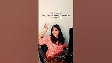 How to design a long scrolling behance presentation #behance #graphicdesign