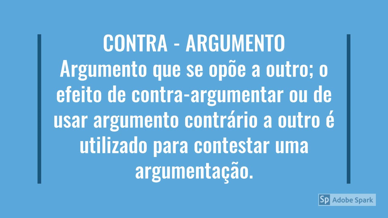 ARGUMENTAÇÃO E CONTRA ARGUMENTAÇÃO 8º ANO