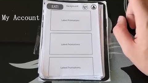 Restaurant Paper Prototype Design