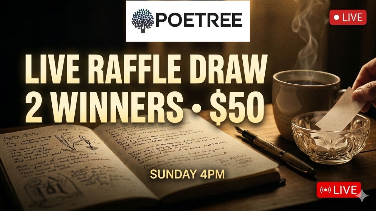 LIVE Raffle Draw ✨ Poetree Poetry Challenge Winners Announced ($50 Prize)