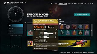 The Final Shape - Episode: Echoes Track Rewards (Preview) [Destiny 2]