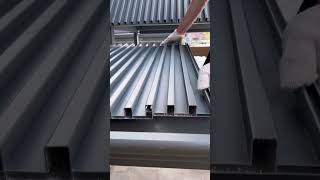 aluminum roof installation is very easy #construction #aluminum #roof #popular #viralshorts #shorts