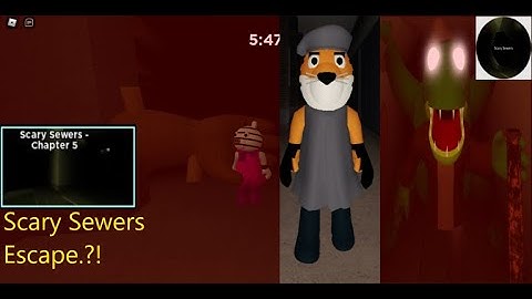 How to Escape Piggy Book 2: The Hidden Text [Scary Sewers] Chapter 5 In - Roblox.?!