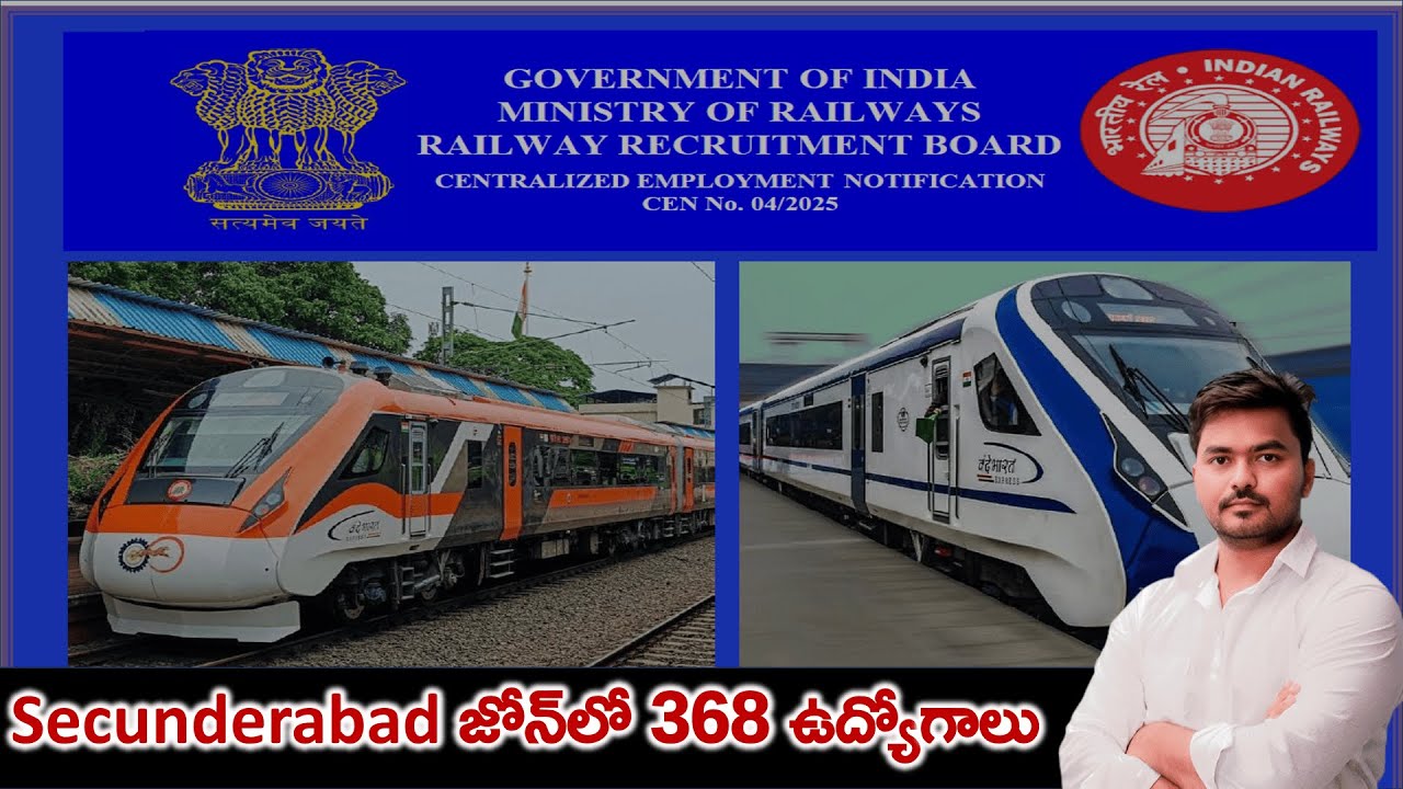 RRB Secunderabad Notification 2025 In Telugu | Section Controller Salary, Age limit, Education