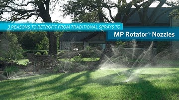 Convert sprays to Hunter MP Rotator Nozzles