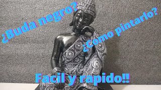 Buda negro?? como pintarlo facil y rapido con esponja de mar!