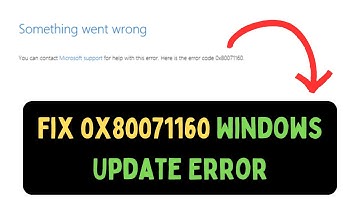 How to Fix Windows Update Error 0x80071160 on Windows 11