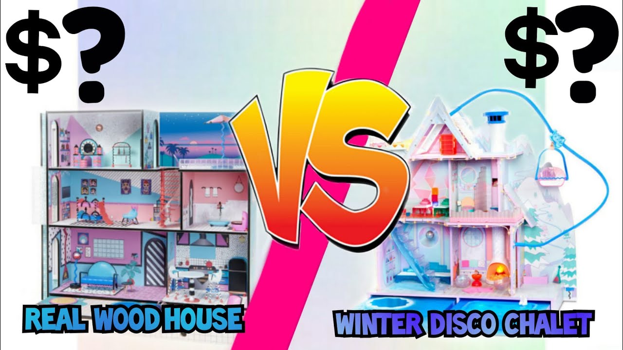 L.O.L. Surprise Real Wood House VS Winter Disco Chalet | What does the