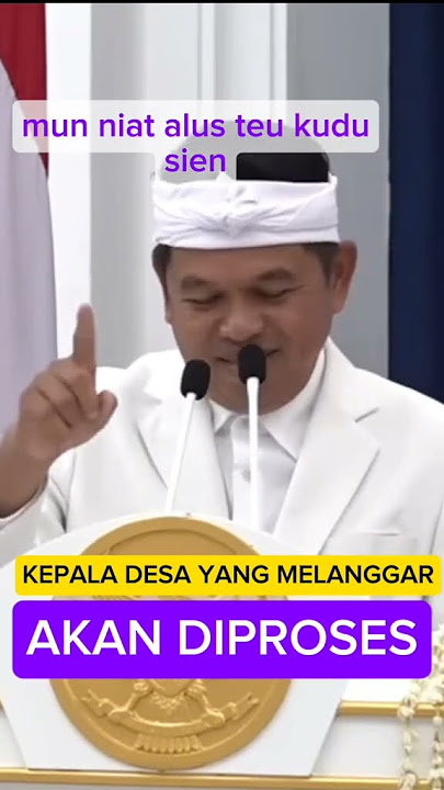 Awas Kepala Desa Jangan Main-Main Dengan KDM. #gubernurjabar #kangdedymulyadi #pemprovjabar #kades.
