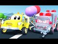 Tom the Tow Truck -  SPRING : The ROBOT AMBULANCE goes crazy - Car Cartoon for Children in Car City