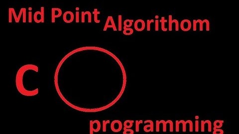 Midpoint circle drawing algorithm in computer graphics in C (Bangla)