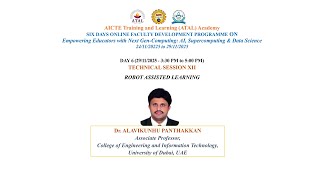 ATAL SIX DAYS ONLINE FACULTY DEVELOPMENT PROGRAMME | SESSION 12 Wealth