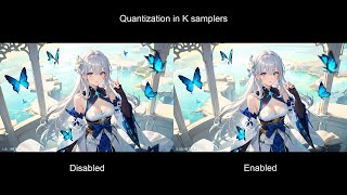 Quantization in K samplers Option Comparison - Stable Diffusion AUTOMATIC1111 web ui