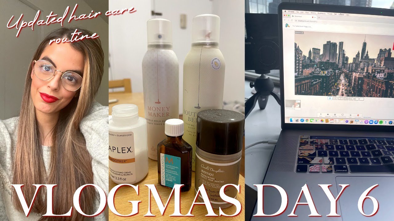 VLOGMAS DAY 6 | Updated hair care routine, hosting my own show + accidentally finding a present....