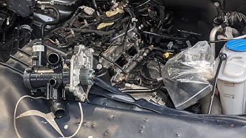 Audi A4 2015 CNC 2.0 litre filling coolant bleeding coolant coolant overflow.