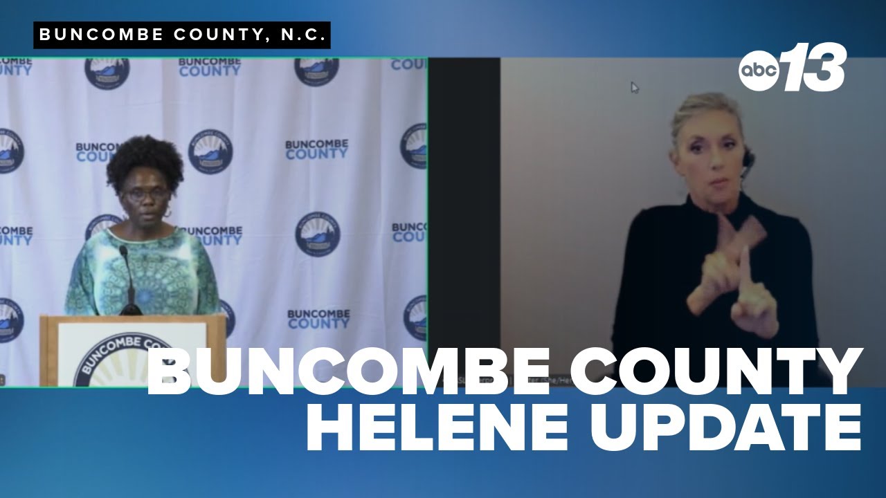 Nov. 8, 2024 - Buncombe County Helene update - YouTube
