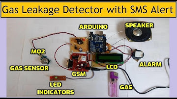 Gas Leakage Detector using Arduino and GSM Module with SMS Alert