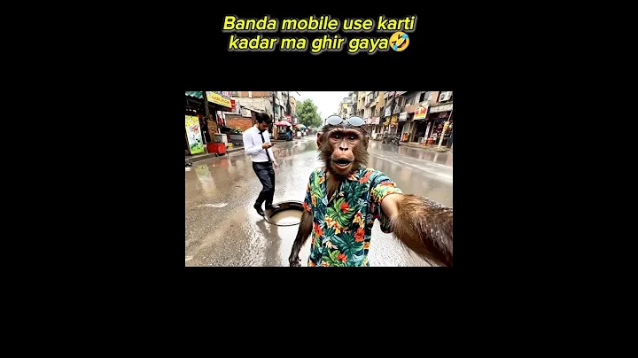 Monkey vlog in karachi🤪#monkeyvlogs #karachi #googleveo3 #veo3 #aishorts #youtubeshorts #barish