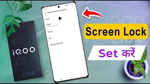 How to Set Pattern Lock in iqoo z10r / iQOO Z10R me Screen Lock Kaise Lagaye