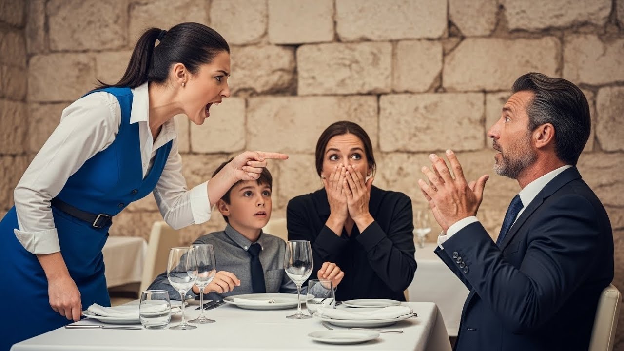 “PRIČAJ S MOJIM GLUHIM SINOM!” — rugao se arogantni milijarder… ali konobarica ga je ušutkala
