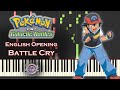 Pokemon dp galactic battles opening battle cry stand up piano cover  synthesia tutorial