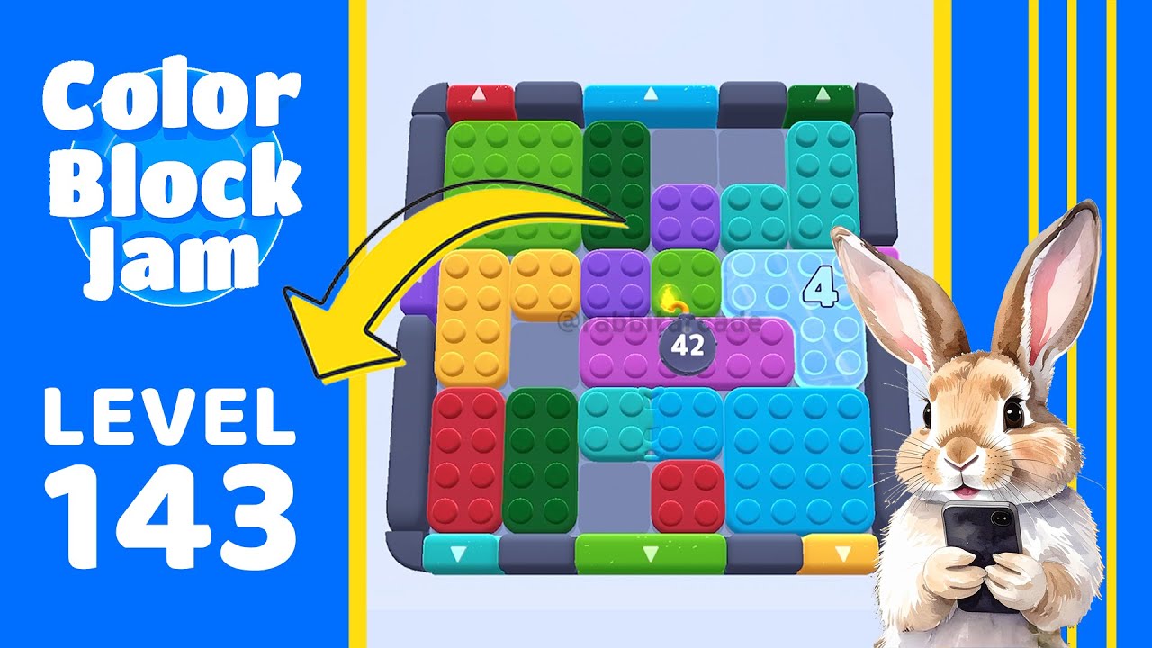 Color Block Jam Level 143 Solution Walkthrough