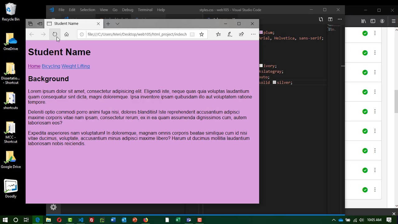 Setting up your first HTML project file - YouTube
