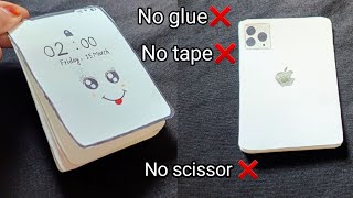 DIY phone notebook|Origami mobile phone notebook|Phone notepad without glue|Mini notebook no glue